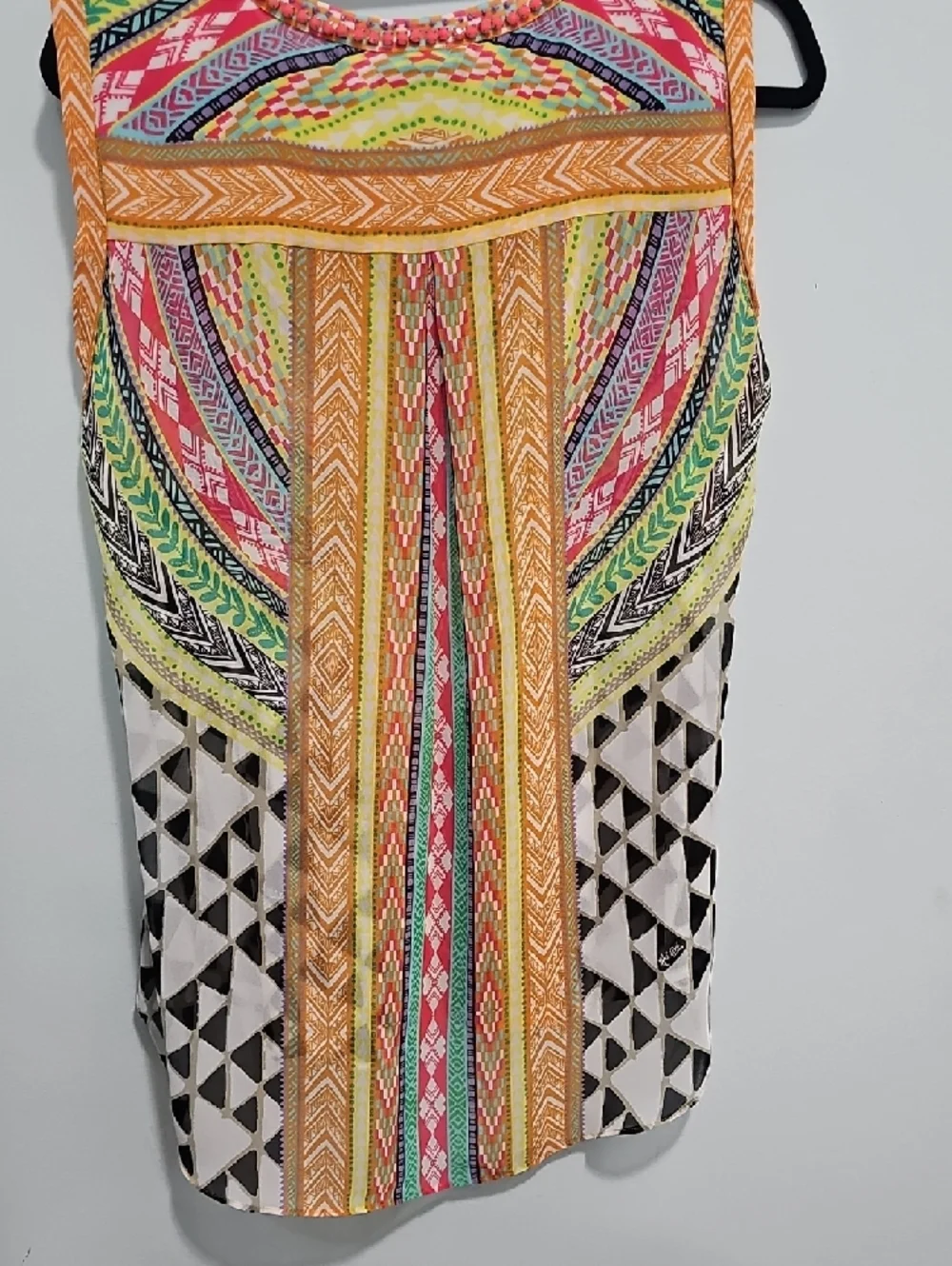 Women's Size MedNew Without Tags Hale Bob Sleeveless Multicolor Women’s Blouse - Picture 8 of 12